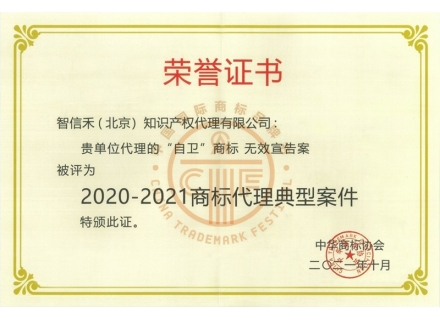 2020-2021 Representative Trademark Agency Cases